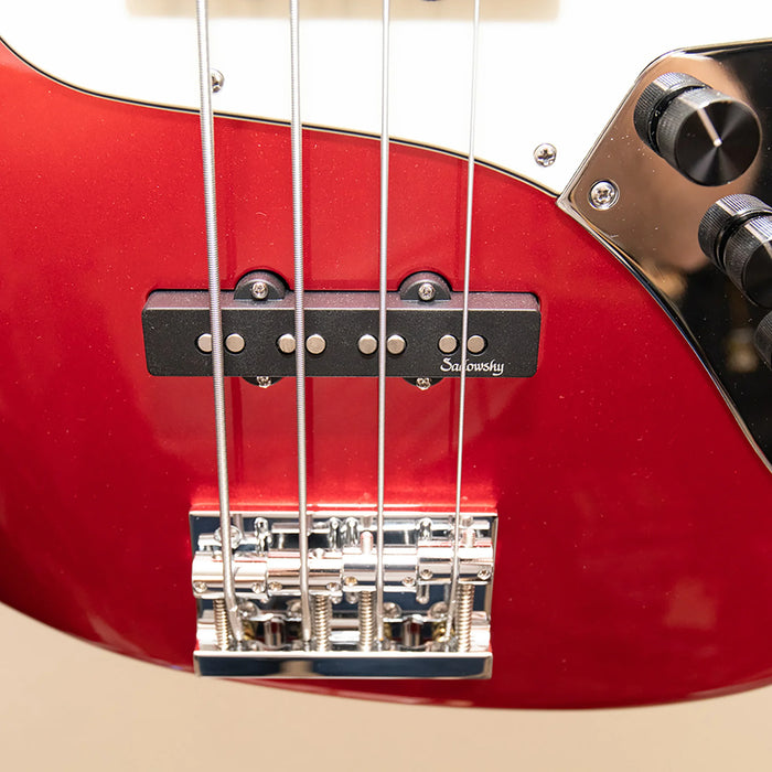 Sadowsky MetroLine 21-Fret Vintage J/J 4-String Electric Bass Solid Candy Apple Red Metallic High Polish