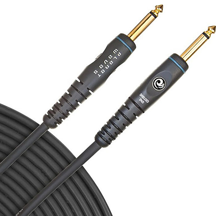 D'Addario Custom Series Instrument Cable 1/4-in Straight to 1/4-in Straight