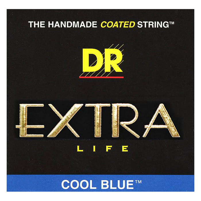 DR Strings Extra Life Cool Blue 4-String Bass Strings 45-105 Medium CBB-45