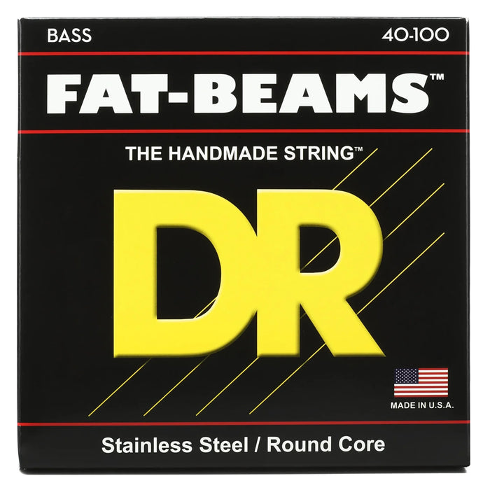 DR Strings Fat Beams 4-String Bass Strings 40-100 Light FB-40