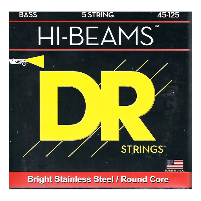 DR Strings Hi-Beams 5-String Bass Strings 45-125 Medium MR5-45