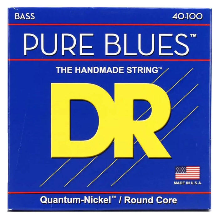 DR Strings Pure Blues Quantum Nickel Alloy 4-String Bass Strings 40-100 Light PB-45