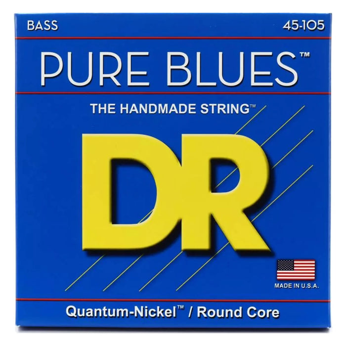 DR Strings Pure Blues Quantum Nickel Alloy 4-String Bass Strings 45-105 Light PB-45