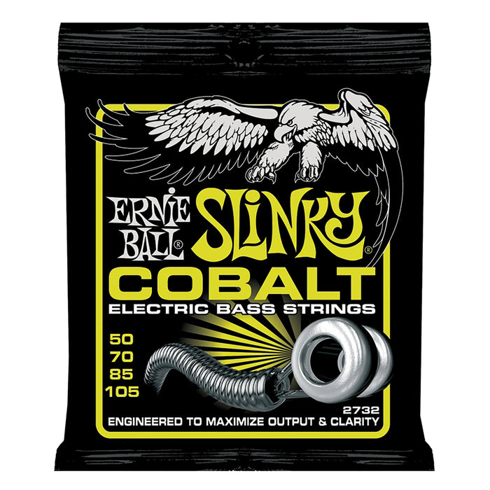 Ernie Ball Slinky Cobalt 4-String Bass Strings 50-105 Heavy-Medium 2732