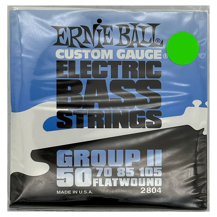 Ernie Ball Group II Flatwound 4-String Bass Strings 50-105 Custom Gauge 2804