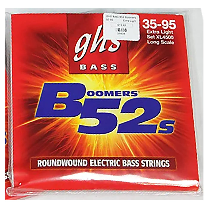 GHS Boomers B52s 4-String Bass Strings 35-95 Extra-Light XL4500