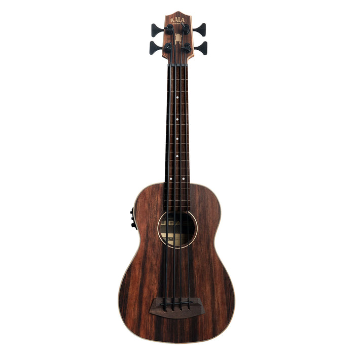 Kala U-BASS Striped Ebony Ukelele 4-String Bass Fretless