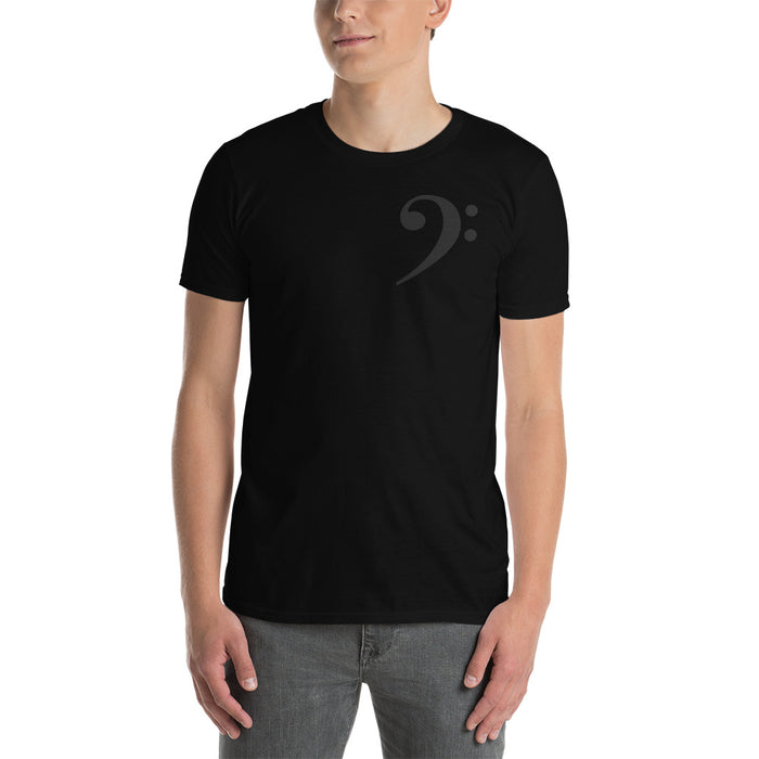 Short-Sleeve Unisex Black Clef Left T-Shirt