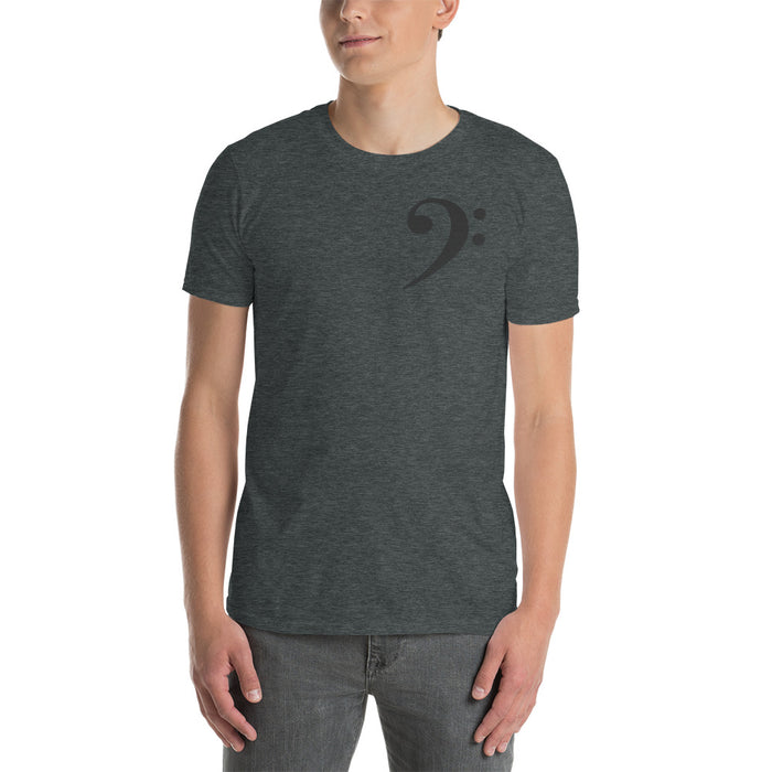 Short-Sleeve Unisex Black Clef Left T-Shirt