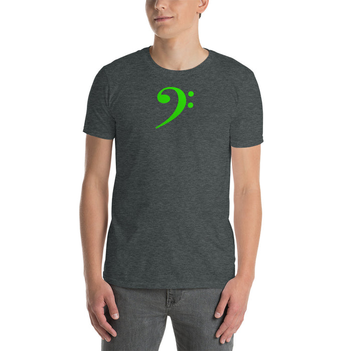 Short-Sleeve Unisex Green Clef Center T-Shirt