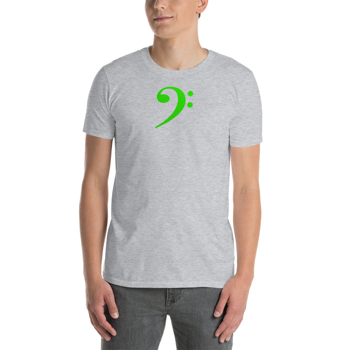 Short-Sleeve Unisex Green Clef Center T-Shirt