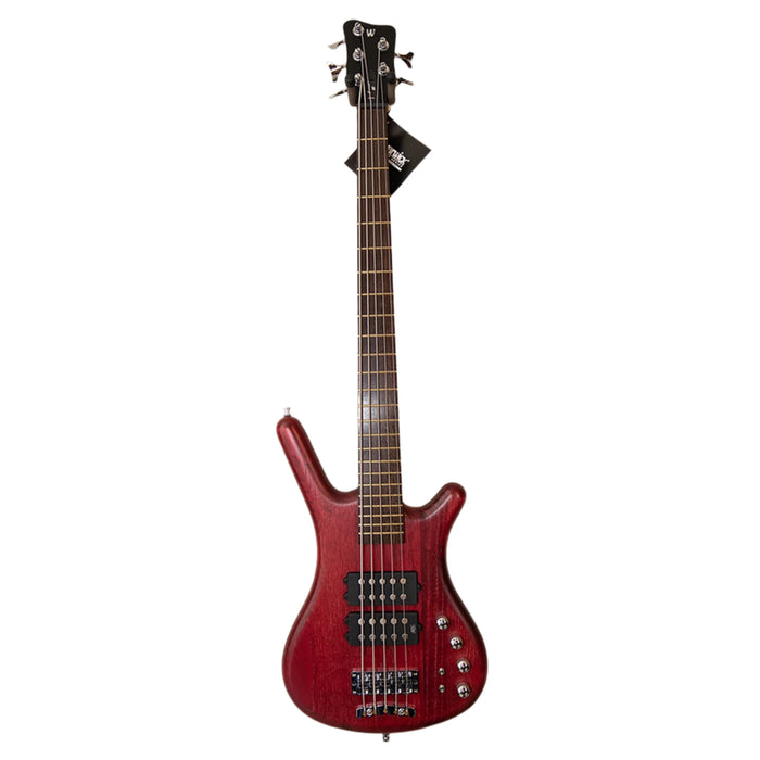 Warwick Pro Series Corvette $$ 5-String Electric Bass Burgundy Red Transparent Satin