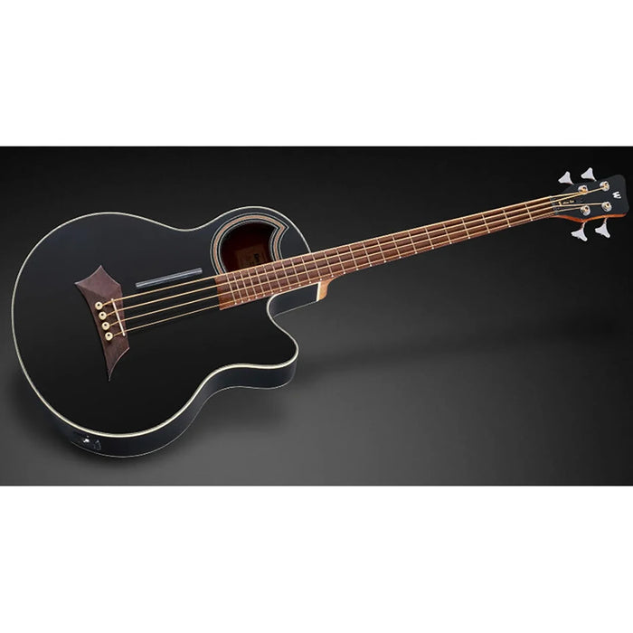 Warwick RockBass Alien Standard 4-String Acoustic Bass Solid Black Satin