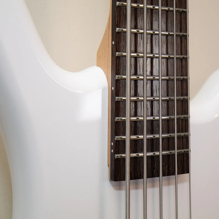 Warwick RockBass Corvette 5-String Electric Bass Solid White High Polish