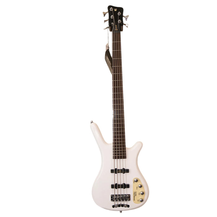 Warwick RockBass Corvette 5-String Electric Bass Solid White High Polish